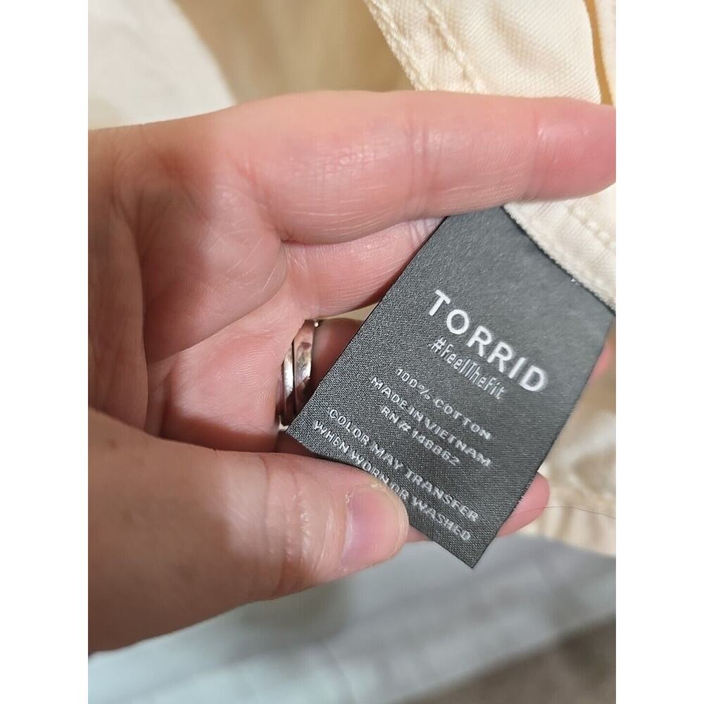 Torrid Yellow Canvas Front Patch Pockets Long Sle… - image 5